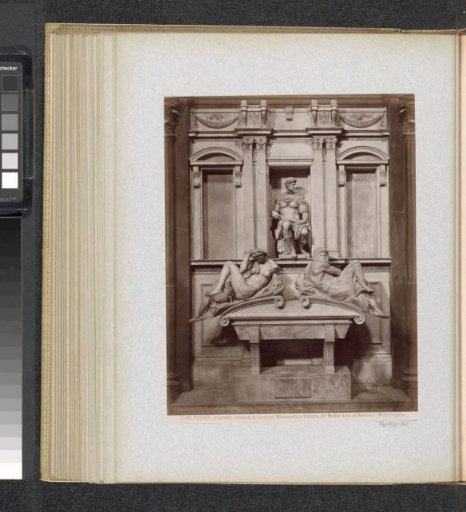 Monument to Giuliano de' Medici in the sacristy of the Basilica of San Lorenzo in Florence