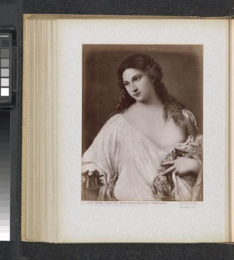 Photographic reproduction of the painting 'Flora' by Titian