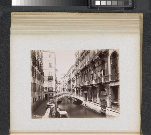 Houses and bridge on the Rio di Canonica in Venice
