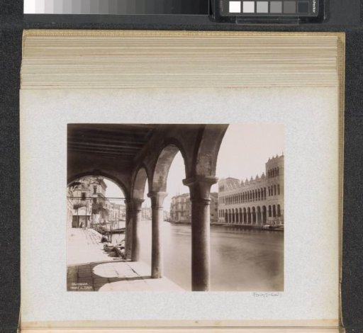 View of the Fondaco dei Turchi from the opposite side of the Grand Canal in Venice