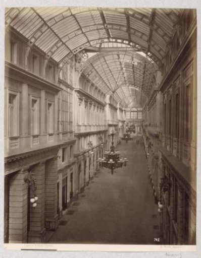 Interior of the Mazzini Gallery in Genoa