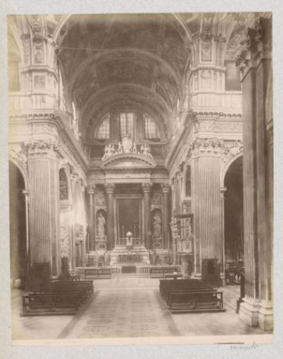 Interior of the Church of Jesus and the Saints Ambrose and Andrew in Genoa