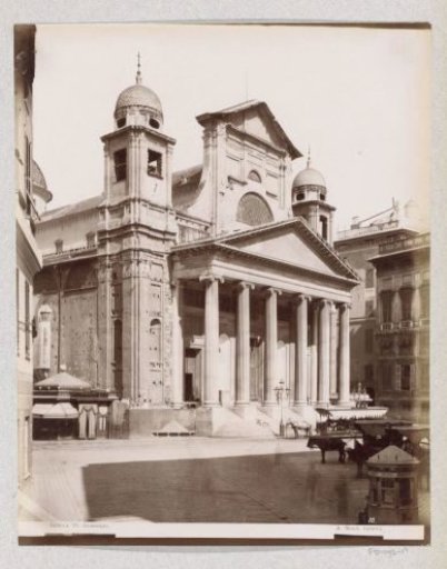 Exterior of the Basilica della Santissima Annunziata del Vastato in Genoa