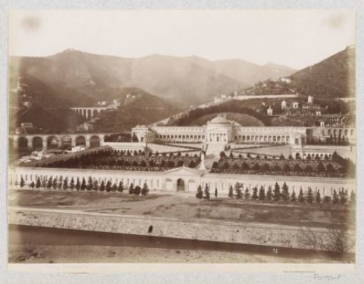View of the Staglieno Cemetery in Genoa