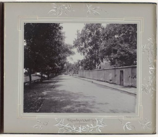 Road along the Roman Catholic Church of Surabaya