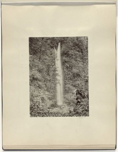 Waterfall in a jungle, possibly in Sumatra