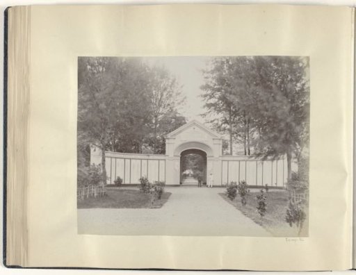 Memorial gate of Peutjoet military cemetery on Aceh
