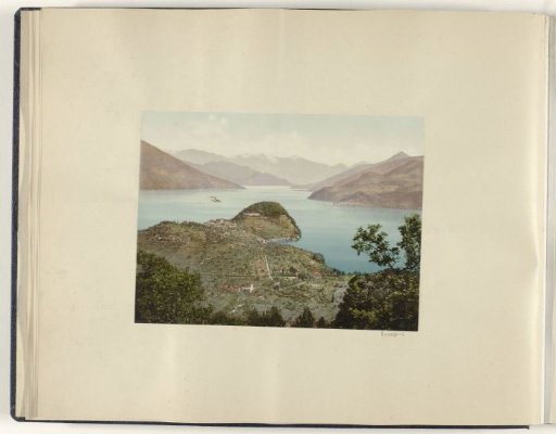 View of Bellagio and surrounding lands at Lake Como
