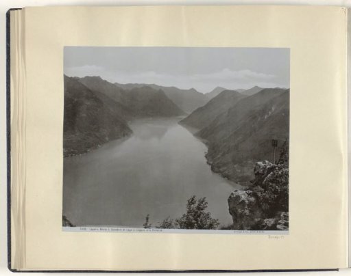 Monte Salvatore and Lake Lugano viewed towards Porlezza