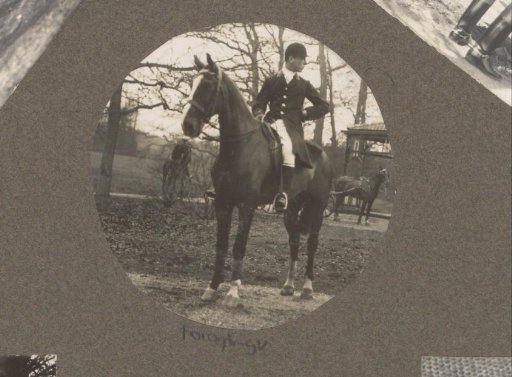 Equestrian scene at the Royal Forest Estate Het Loo: man on horseback