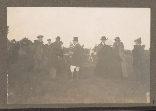 Equestrian scene at the Royal Forest Estate Het Loo: public on the heath