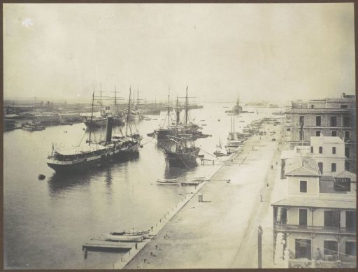 View of the port of Port Said