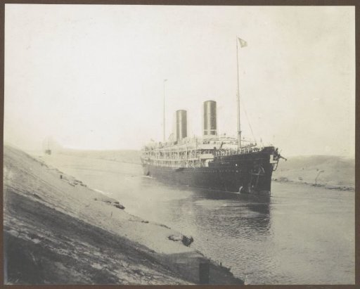 Passenger ship 'Ophir' sails through the Suez Canal