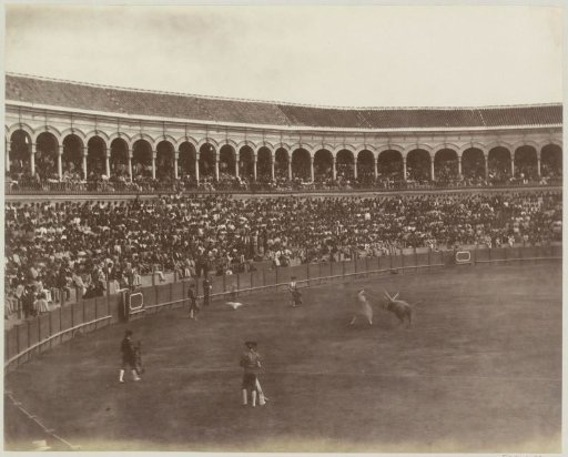 Bullfight in the Plaza de Toros de la Real Maestranza de Caballería of Seville