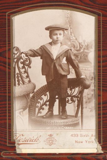 Portrait of a boy in a sailor suit