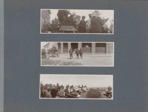 Cavalry amidst a crowd in France