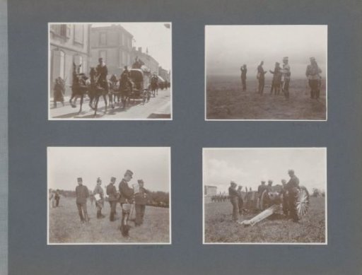 High-ranking officers in a field in France