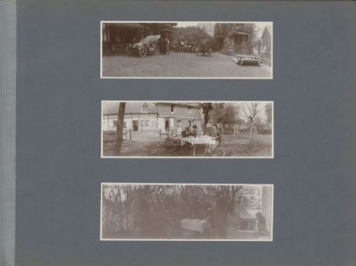 Picnic in an orchard in France