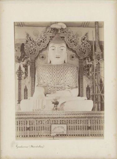 Sculpture of Buddha in the Kyauktawgyi temple in Mandalay, Myanmar
