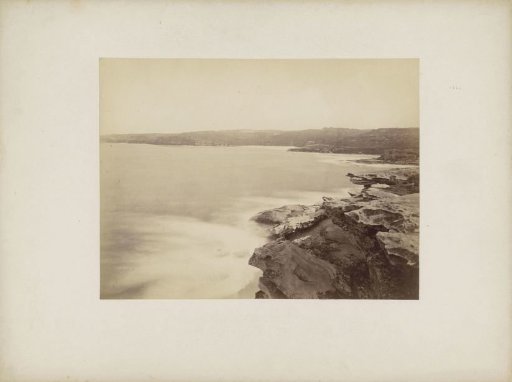View of a bay with rocks, probably in the vicinity of Sydney