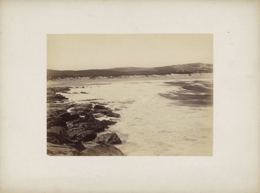 View of the surf and the beach, probably in the vicinity of Sydney