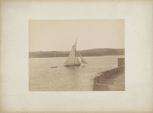 Sailboat, probably in the waters of Sydney