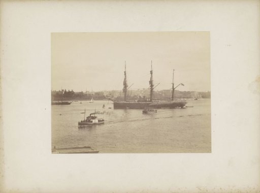 Ships in the harbour of (probably) Sydney
