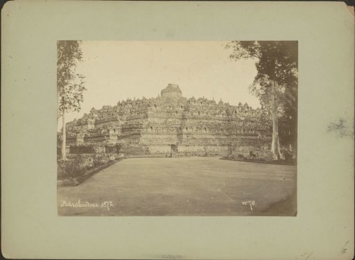 View of the Borobudur on Java