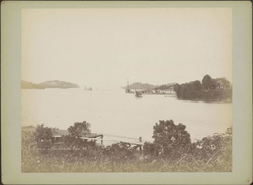 View of the entrance of the new harbour in Singapore