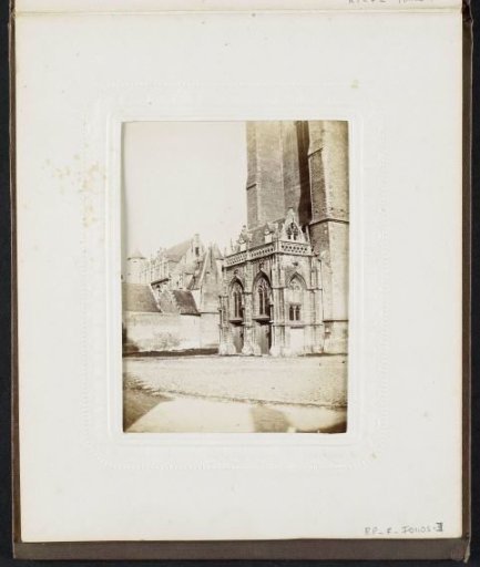Exterior of the Paradise Portal of the Church of Our Lady in Bruges