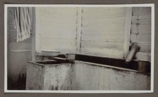 Sink with kitchen utensils