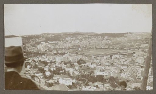 View of a city with white buildings