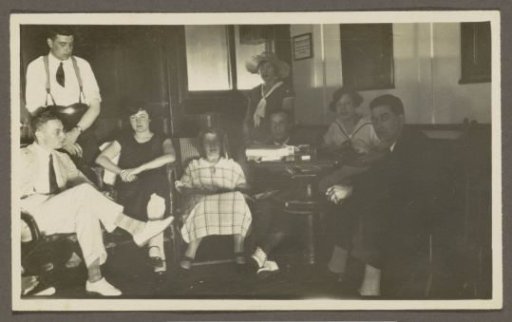 Group of men and women on board a ship