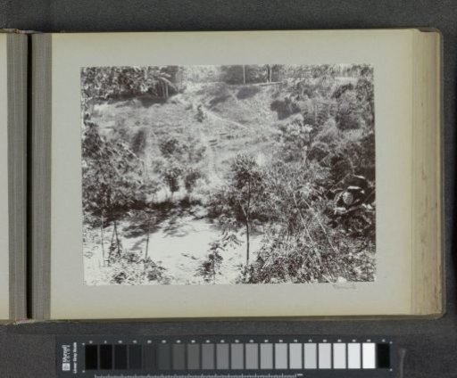 Construction site with excavated walkway on the western bank of the Kali Brantas south of Malang (Photo II)