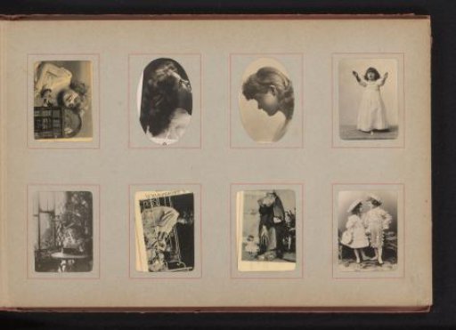 Children's portraits and a portrait of an old man