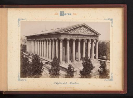 View of the Madeleine in Paris