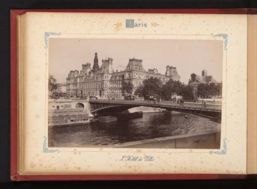 View of the town hall of Paris
