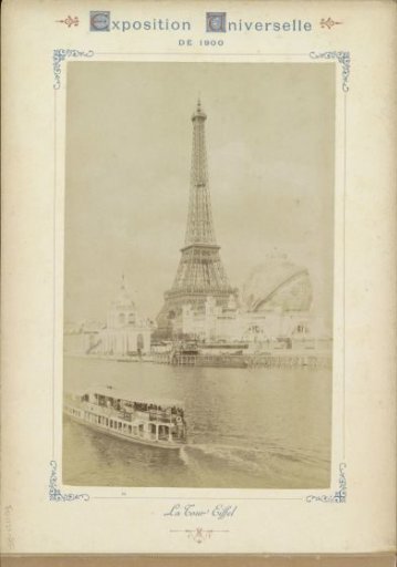 View of the Eiffel Tower, over the Seine
