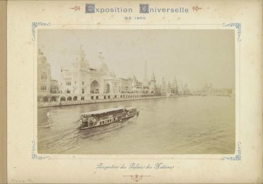 View of the Palais des Nations along the Seine in Paris