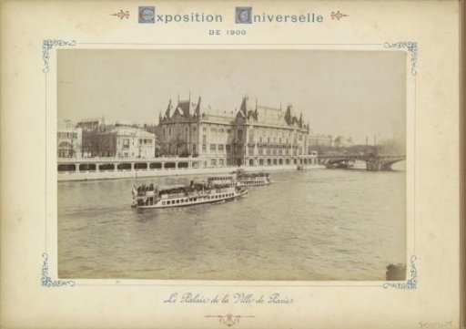View of the Palais de la Ville de Paris on the Seine