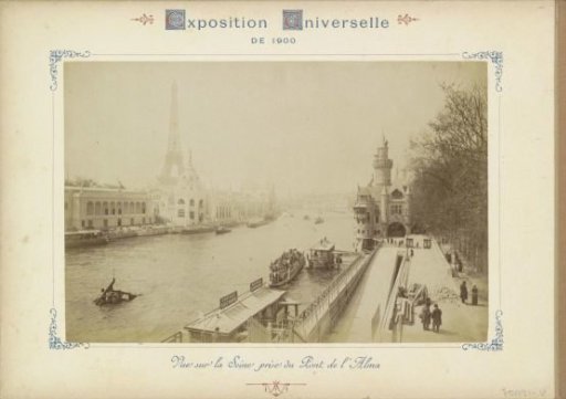 View of the Seine from the Pont de l'Alma