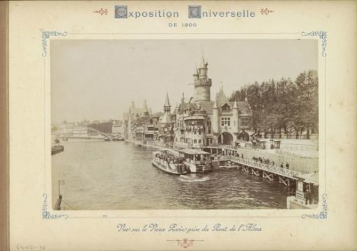 View of the buildings of Le Vieux Paris from the Pont de l'Alma