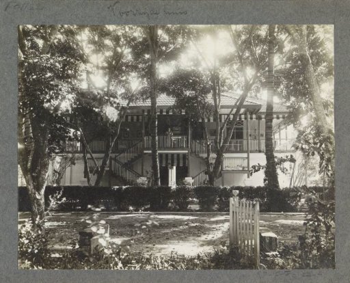 Front of a residence on Sumatra