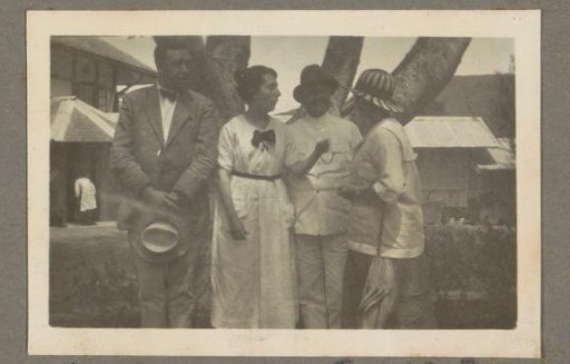 Eiso Bergsma and a French guest, presumably in Sumatra