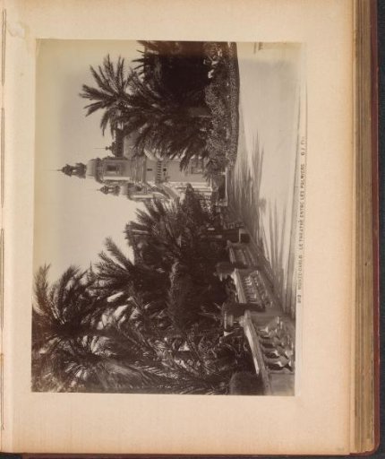 View of the theatre and palm gardens in Monte-Carlo