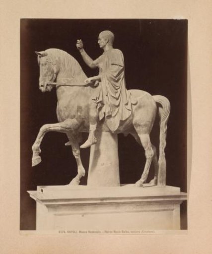 Equestrian statue of Marcus Nonius Balbus in the Museo Nazionale in Naples