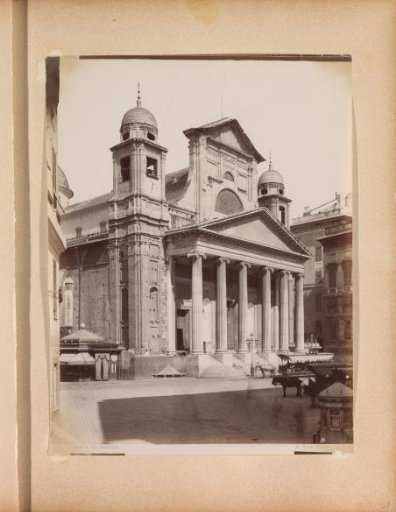 Exterior of the Basilica della Santissima Annunziata del Vastato in Genoa