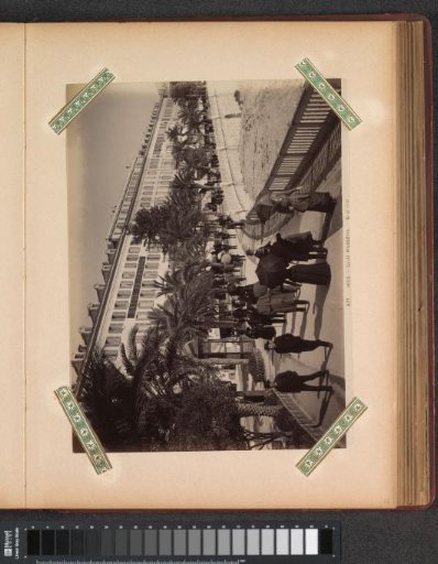Strolling people on the Quai Masséna in Nice