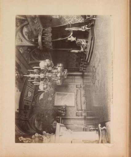 Interior of the Throne Room in the Palace of Monaco