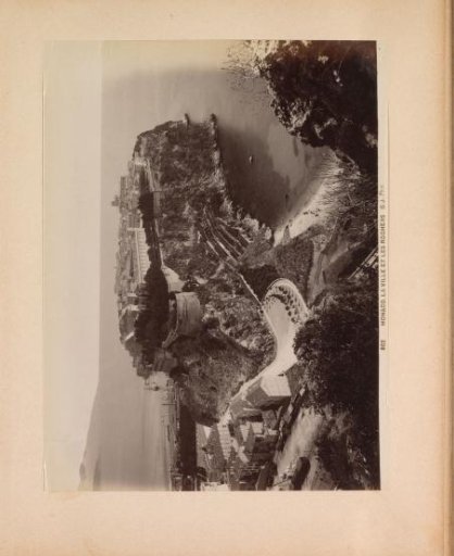 View of the old fortified town of Monaco